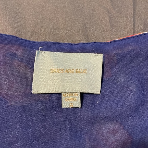 Skies Are Blue Floral Print Dress - Picture 6 of 8